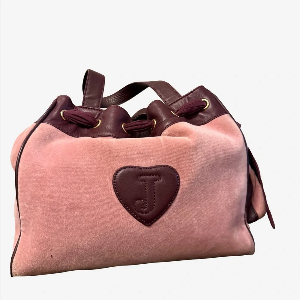 Juicy Couture Pink and Burgundy Shoulder Bag - Picture 2 of 9